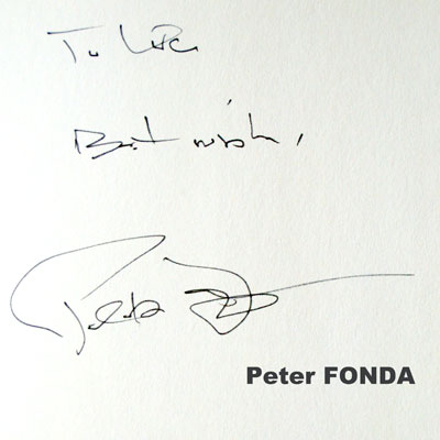 autograph PETER FONDA_1