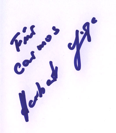 autograph Herbert Linge_5