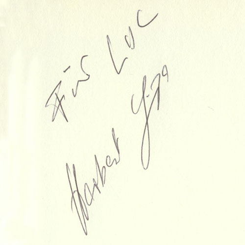 autograph Herbert Linge_7