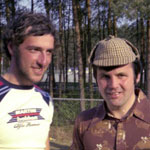 Alan Jones, posing with deerstalker