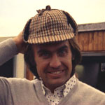 Carlos Reutemann, posing with deerstalker