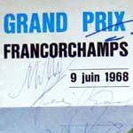 Program 1968 Belgian Grand Prix at Spa
