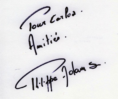 autograph Philippe Adams_1