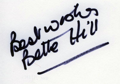 autograph Bette Hill_2