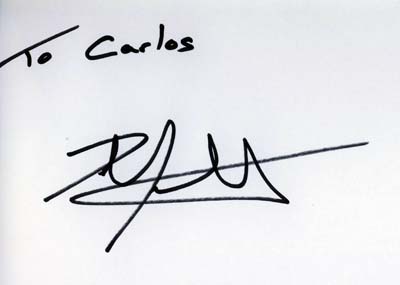 autograph Leo Mansell_1
