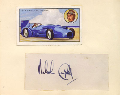 autograph SIR MALCOLM CAMPBELL_1