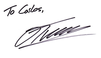 autograph Oliver TURVEY_1