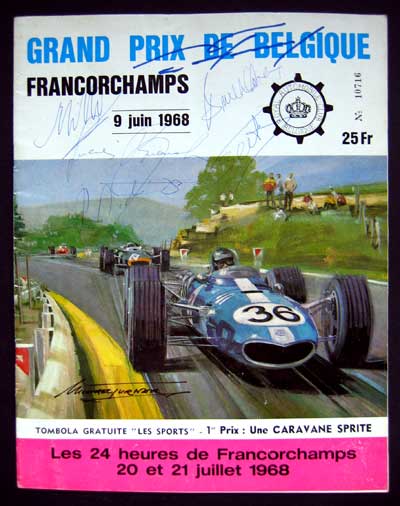 Program 1968 Belgian GP