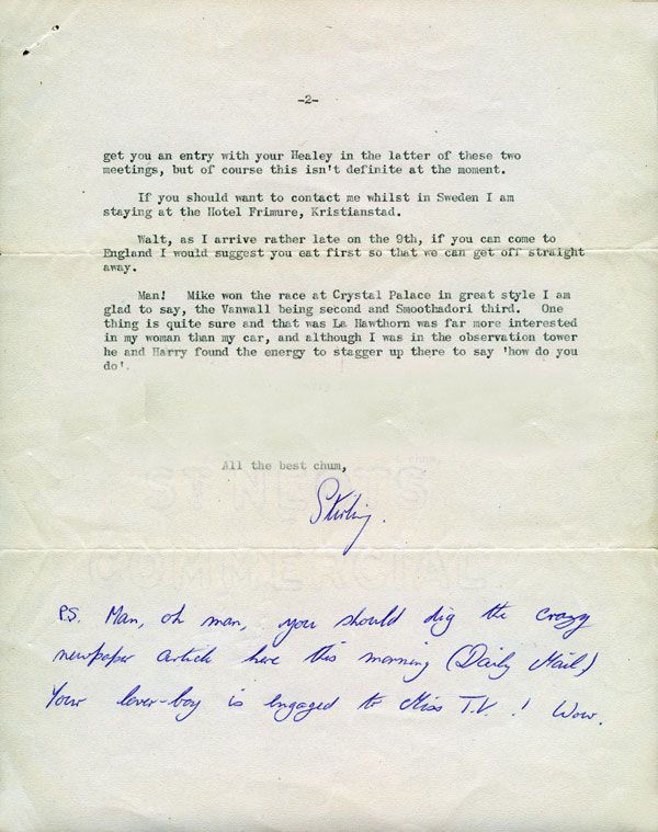 letter Sir Stirling Moss 13