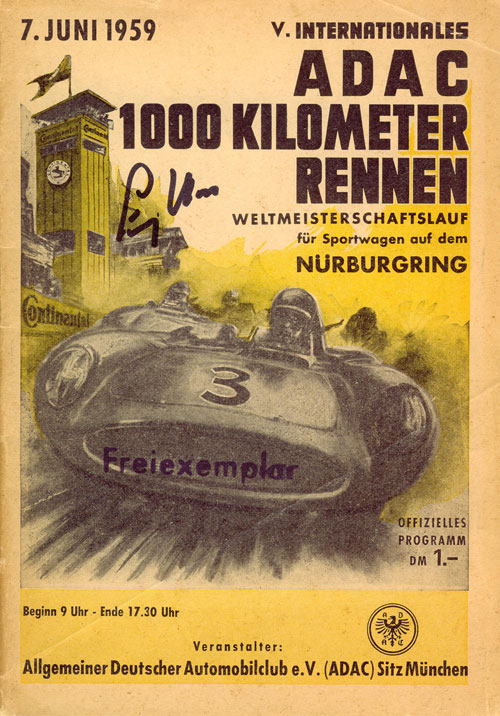 program 1000 km Nürburgring 1959