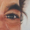 close portrait of Ayrton Senna